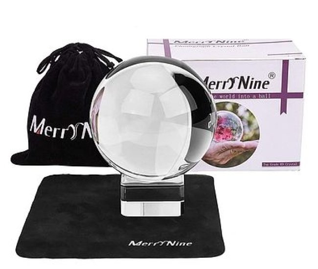 Photograph Crystal Ball with Stand