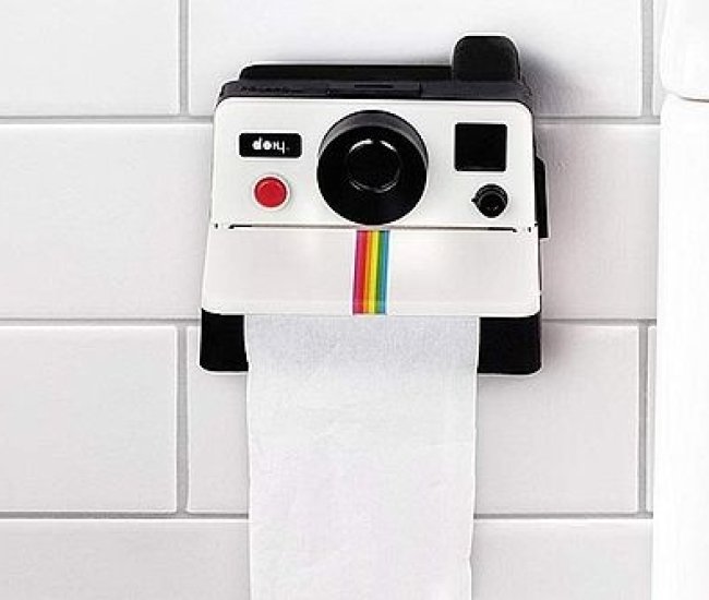 Polaroid Shaped Toilet Paper Holder