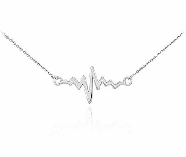 Pulse Pendant Heartbeat Necklace