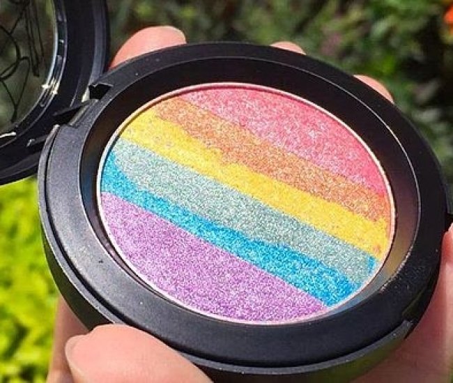 Rainbow Blush Makeup