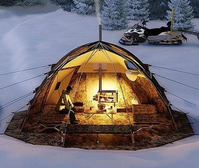 Russian-Bear Hot Tent