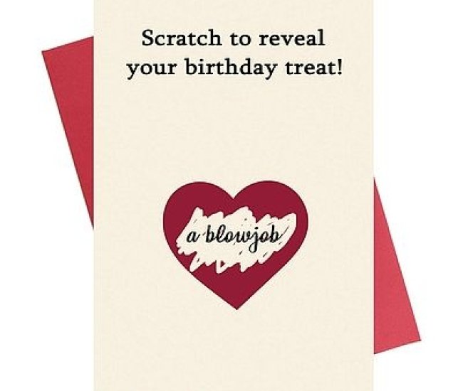 Scratch Off Naughty Birthday Card