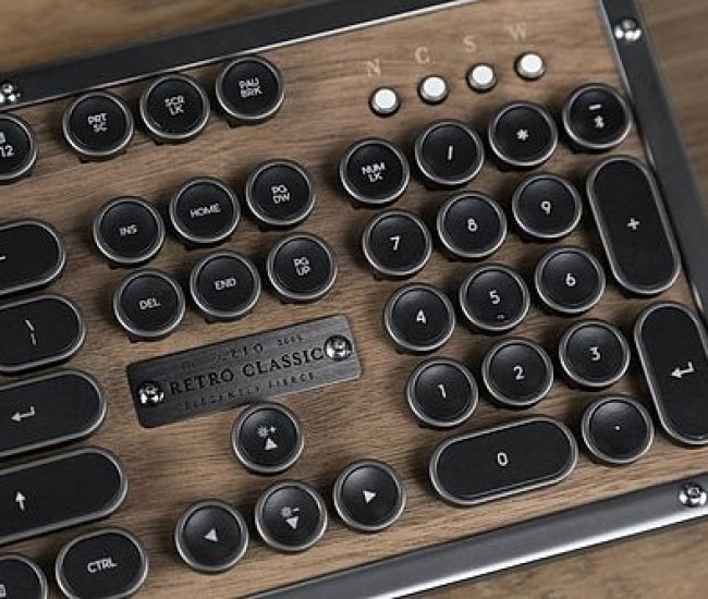 Vintage Typewriter Mechanical Keyboard