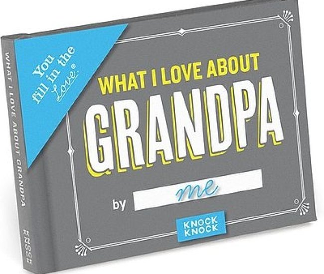 What I Love About Grandpa Fill In Book