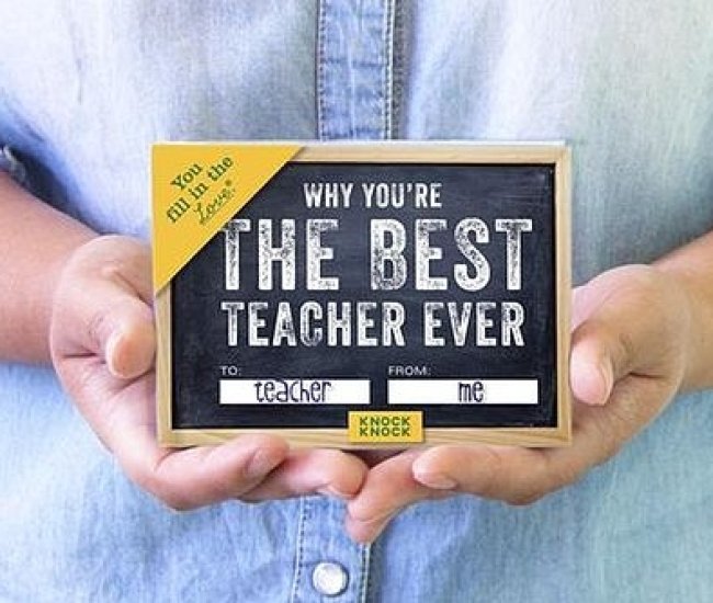 Why You're The Best Teacher Fill In The Blank Journal