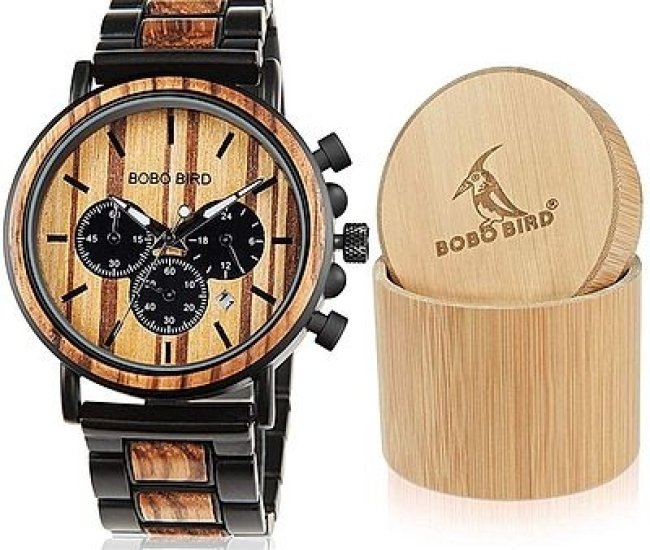 Wood & Steel Wristwatch
