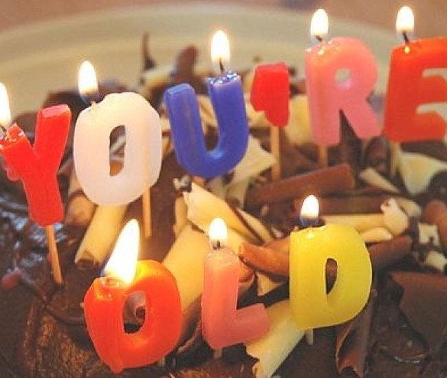 You're Old Birthday Candles