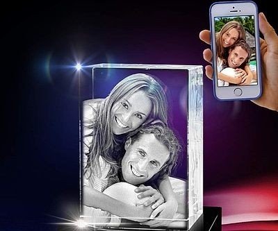 3D Crystal Picture Cube