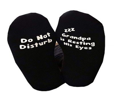 Do Not Disturb Grandpa Socks