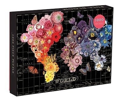 Full Bloom World Map Puzzle