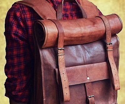 Genuine Leather Rucksack B...