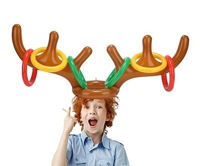 Inflatable Reindeer Ring T...