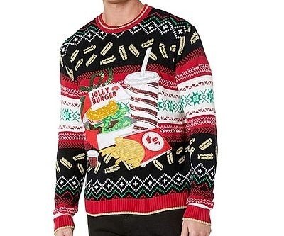 Jolly Burger Ugly Sweater