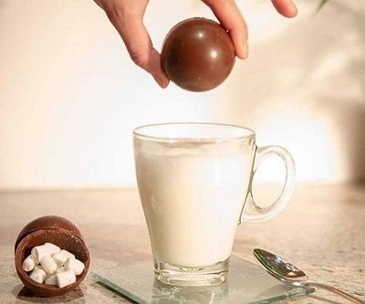 Marshmallow Filled Hot Cocoa Bombs
