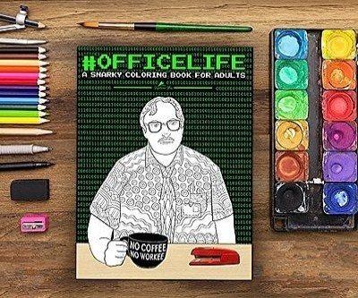 Office Life Coloring Book