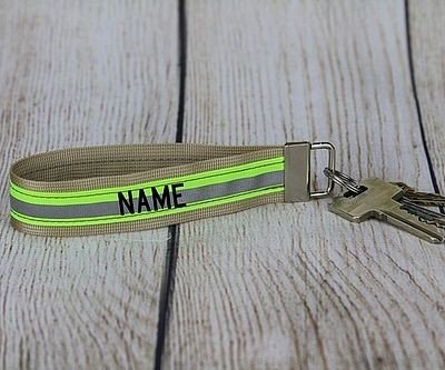 Personalized Firefighter Keychain