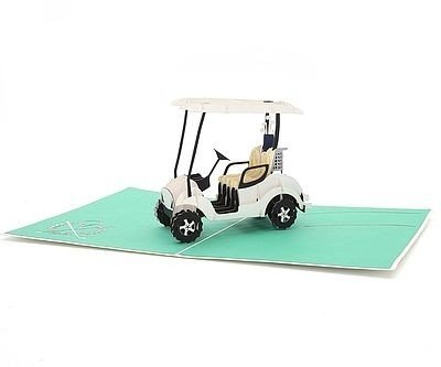Pop Up Golf Cart Card
