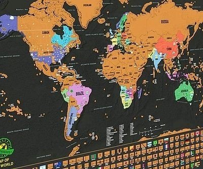 Scratch Off World Map Trav...