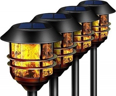Solar Powered Realistic Torch Lights