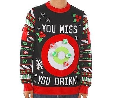 You Miss You Drink Ugly Sweater Game